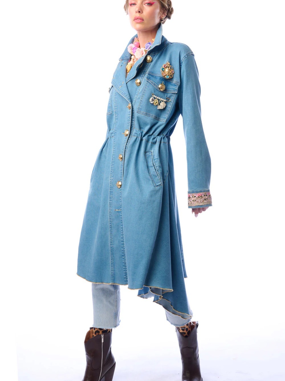 ARATTA MONTE CARLO DENIM COAT - M - NWT - Picture 7 of 12